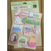 Customize 3D Dimensional Scrapbook Handmade Paper Craft Glitter Stickers